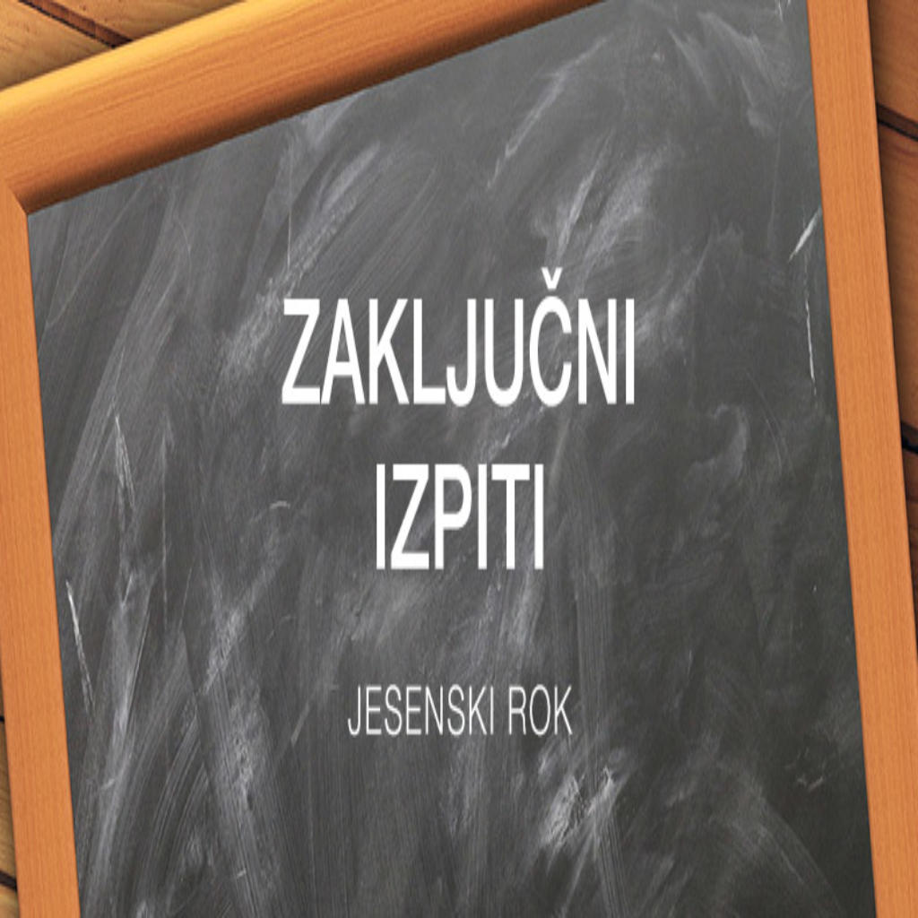 Zaključni izpit v jesenskem roku