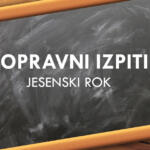 Popravni izpiti – jesenski rok